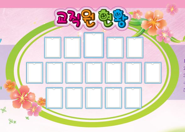 교직원현황  아크릴사이즈요~~